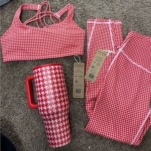 ACTA Bundle ♥️ Hot Red and Pink Houndstooth